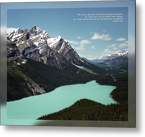 Alberta Canada Metal Print featuring the photograph Psalm 18 2 by Dawn Currie