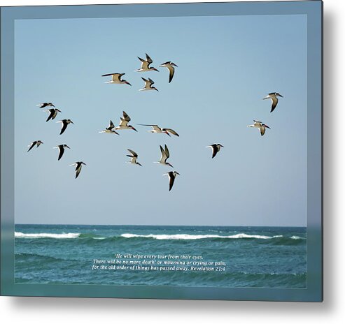 Bible Metal Print featuring the photograph Revelation 21 4 by Dawn Currie