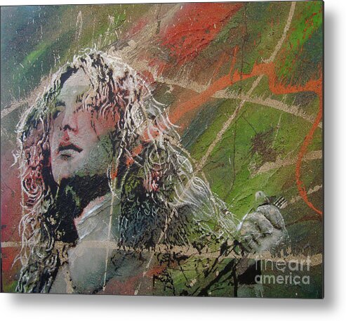 Led Zeppelin Metal Print featuring the painting Starbright by Stuart Engel