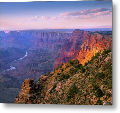 Beautiful Grand Canyon Colors Metal Print featuring the photograph Canyon Glow by Mikes Nature