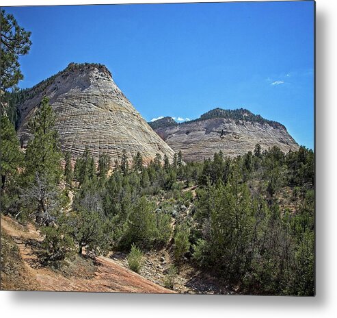 6520+ft Metal Print featuring the photograph Checkerboard Mesa by Ronald Lutz
