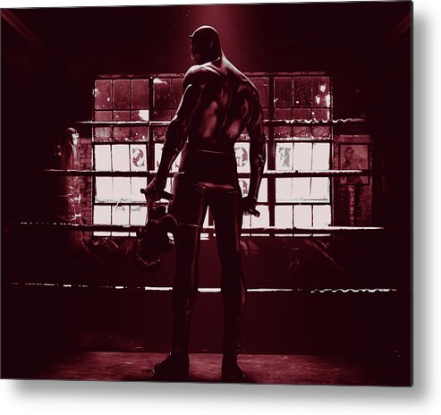 Boxing Metal Print featuring the photograph Daredevil - Father's Day Red Variant by Blindzider Photography
