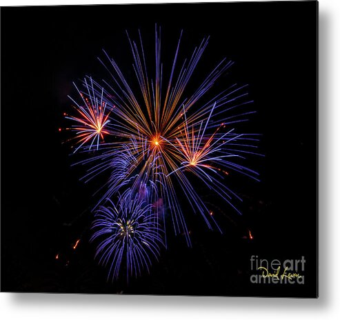 4th Of July Metal Print featuring the photograph Makes of Purple and Orange by David Levin