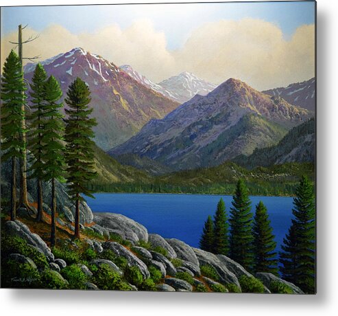 Landscape Metal Print featuring the painting Sierra Views by Frank Wilson