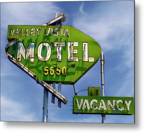 Motel Metal Print featuring the photograph Valley Vista Motel by Matthew Bamberg