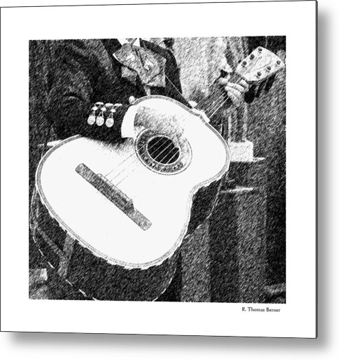 Guitar Metal Print featuring the photograph Guitar by R Thomas Berner