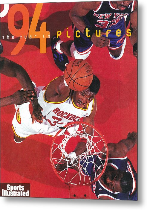Playoffs Metal Print featuring the photograph Houston Rockets Hakeem Olajuwon, 1994 Nba Finals Sports Illustrated Cover by Sports Illustrated