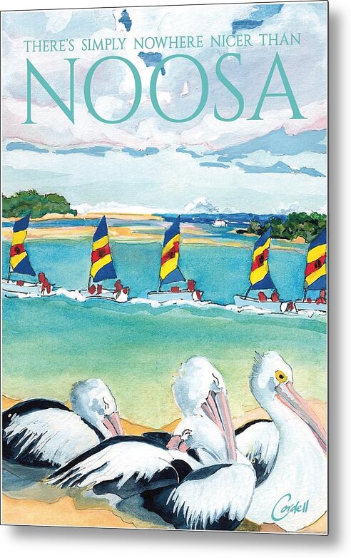  Metal Print featuring the painting Simply Noosa 2 by Joan Cordell