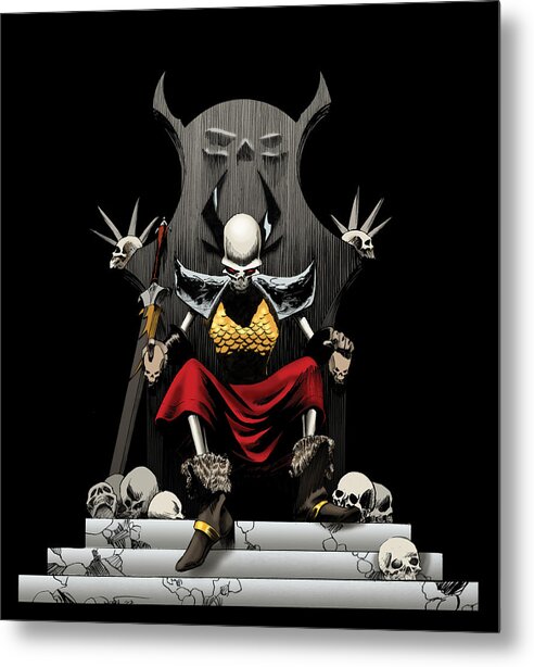 Usherwood Metal Print featuring the digital art Skeletal Noble by James Kramer