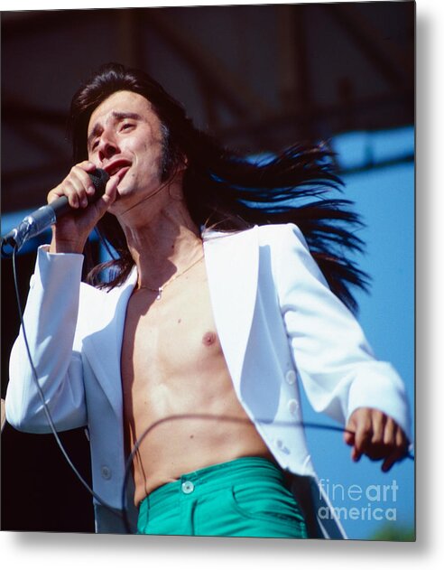 Concert Photos For Sale Metal Print featuring the photograph Steve Perry of Journey at Day on the Green by Daniel Larsen