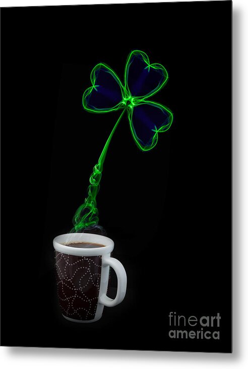 Abstract Metal Print featuring the photograph Irish Coffee by Roger Monahan