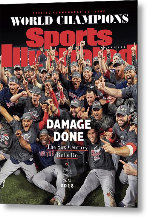 Championship Metal Print featuring the photograph Boston Red Sox, 2018 World Series Champions Sports Illustrated Cover #1 by Sports Illustrated
