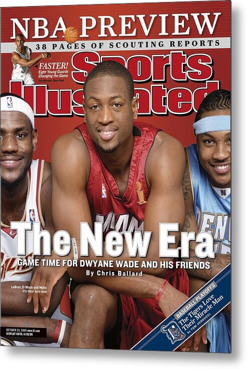 Magazine Cover Metal Print featuring the photograph Miami Heat Dwyane Wade Sports Illustrated Cover by Sports Illustrated