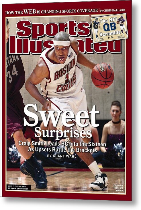 Playoffs Metal Print featuring the photograph Boston College Craig Smith, 2006 Ncaa Playoffs Sports Illustrated Cover by Sports Illustrated