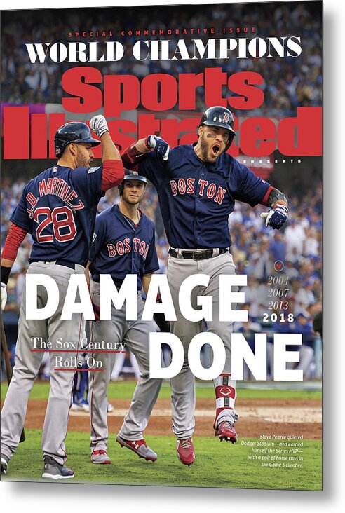 American League Baseball Metal Print featuring the photograph Boston Red Sox, 2018 World Series Champions Sports Illustrated Cover by Sports Illustrated