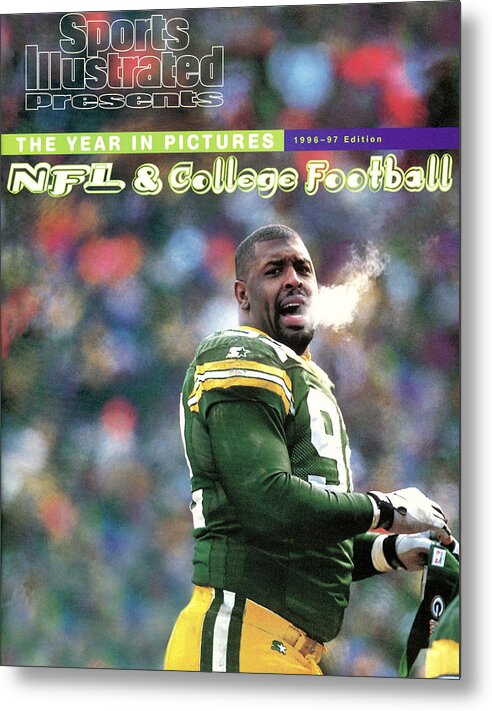 Green Bay Metal Print featuring the photograph Green Bay Packers Reggie White, 1997 Nfc Championship Sports Illustrated Cover by Sports Illustrated