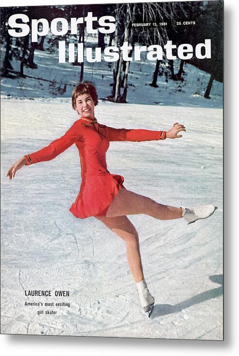 Magazine Cover Metal Print featuring the photograph Laurence Owen, Figure Skating Sports Illustrated Cover by Sports Illustrated