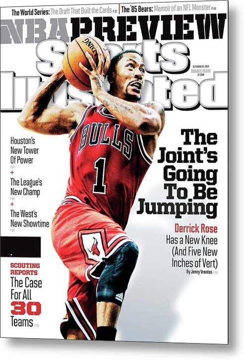 Chicago Bulls Metal Print featuring the photograph The Joints Going To Be Jumping 2013-14 Nba Basketball Sports Illustrated Cover by Sports Illustrated