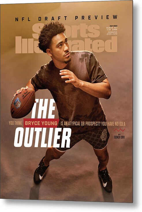 Nfl Draft Preview Metal Print featuring the photograph University of Alabama Bryce Young, 2023 Sports Illustrated NFL Draft Preview Issue Cover by Sports Illustrated