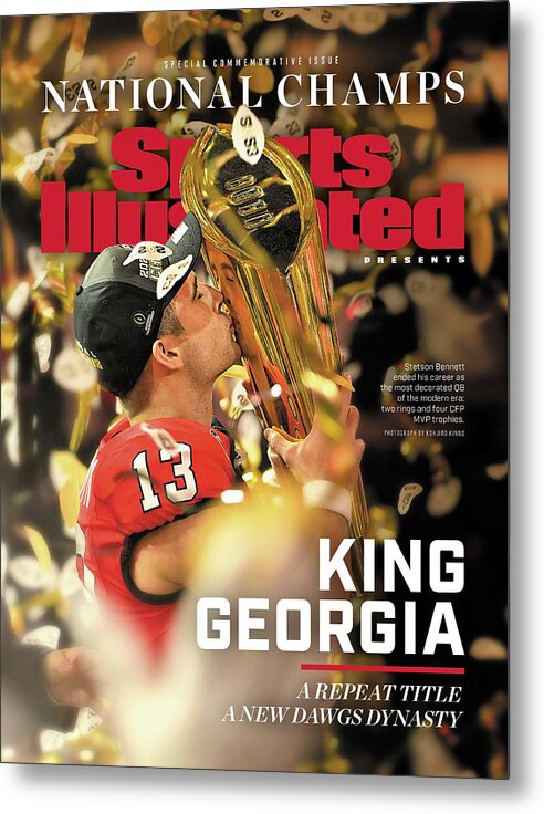 King Georgia Metal Print featuring the photograph University of Georgia, 2023 NCAA Football Championship Commemorative Issue Cover by Sports Illustrated