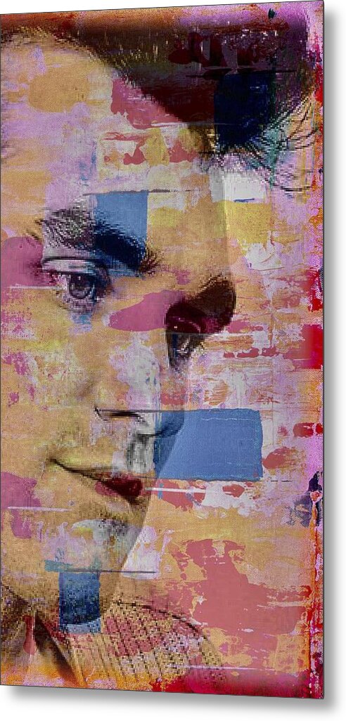 Morrissey Metal Print featuring the mixed media Morrissey around town by Jayime Jean