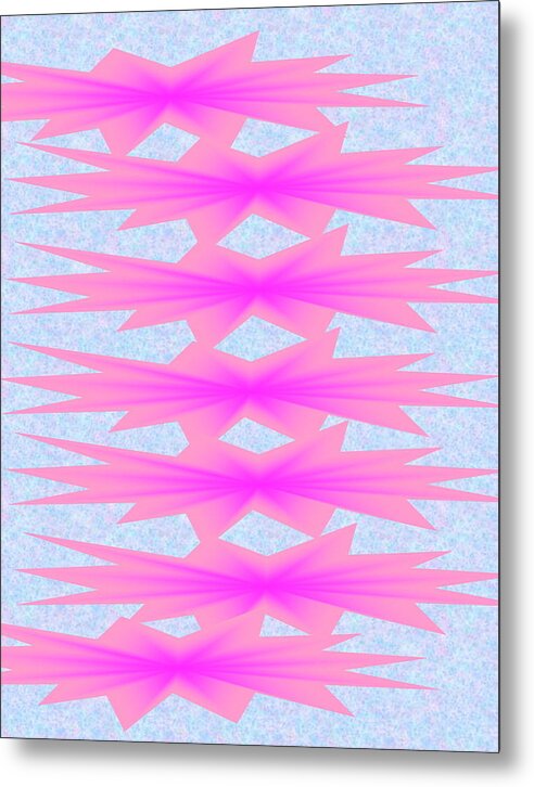 Abstract Metal Print featuring the digital art Connected by Gayle Price Thomas
