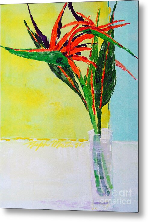Flowers Metal Print featuring the painting Flower Power by Art Mantia
