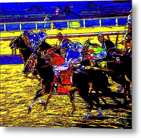 Horse Racing Metal Print featuring the photograph Quarter Horse Visions by Randy Jackson