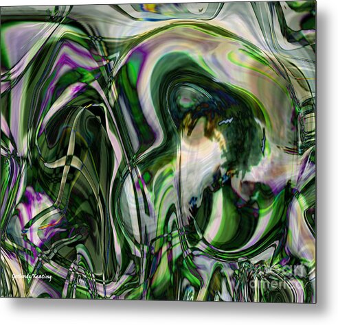 Fantasy Metal Print featuring the digital art The Old Wizard by Gerlinde Keating