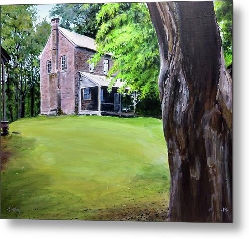 Landscape Metal Print featuring the painting Oconee Station by William Brody