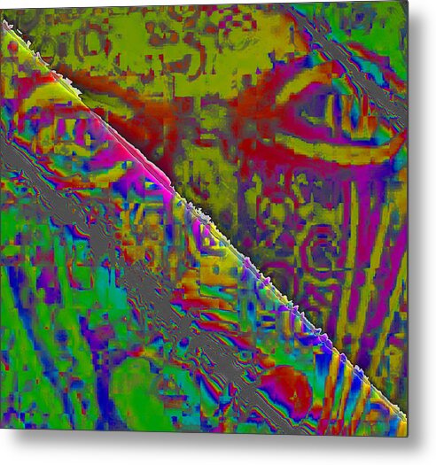 Abstract Metal Print featuring the digital art Fissure by Jack Bowman