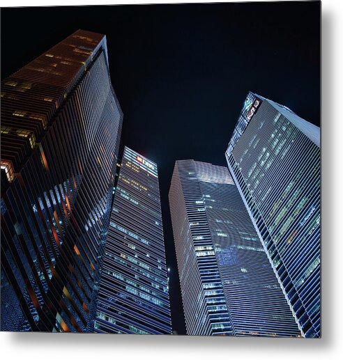Architecture Metal Print featuring the photograph Commercial High Rise Towers by Rick Deacon