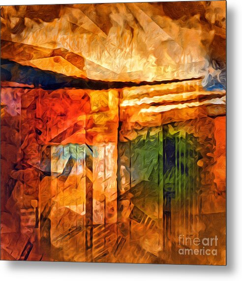 Destinyscape Painting Metal Print featuring the painting Destinyscape Painting by Lutz Baar