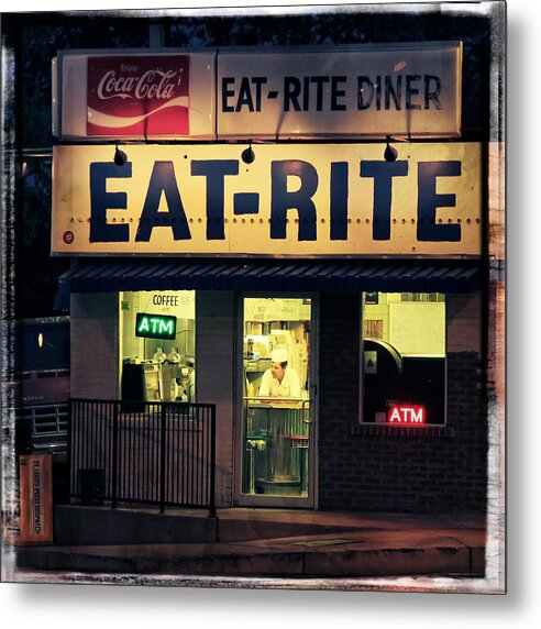 Eat Rite Metal Print featuring the photograph Eat Rite Diner 2 by Garry McMichael