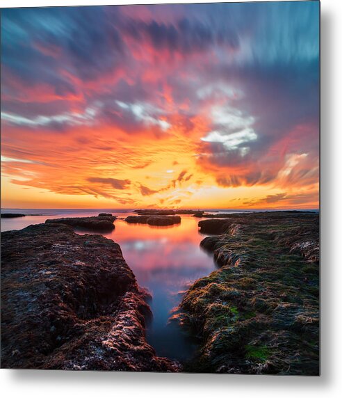 La Jolla Metal Print featuring the photograph La Jolla California Reflections - Square by Larry Marshall