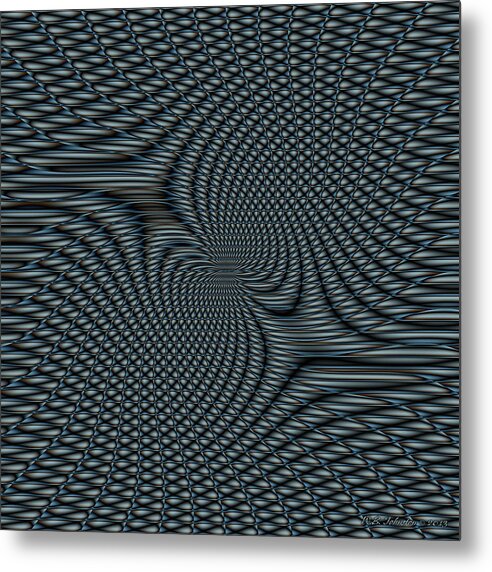 Magnetic Field Metal Print featuring the digital art Single Coil Field Effect by WB Johnston