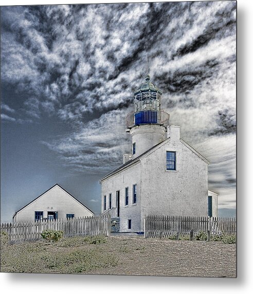 Point Loma Metal Print featuring the photograph Point Loma Lighthouse #1 by Hugh Smith