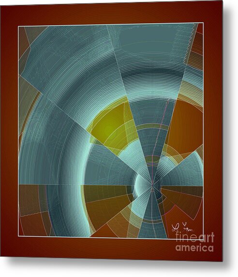 Ray Metal Print featuring the digital art Cold Rays by Leo Symon