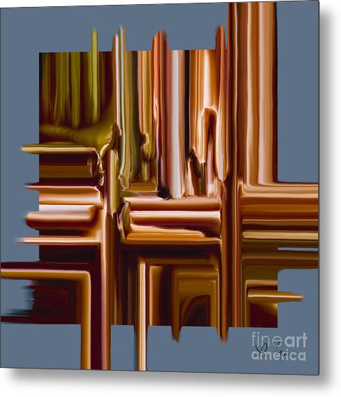 Poetry Metal Print featuring the digital art Poetry To Move In Time by Leo Symon