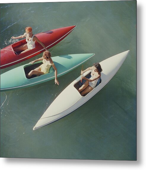 #faatoppicks Metal Poster featuring the photograph Lake Tahoe Trip #3 by Slim Aarons