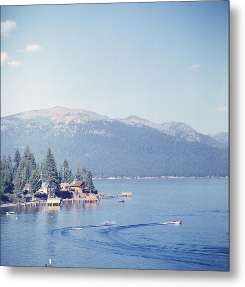 1950-1959 Metal Print featuring the photograph Lake Tahoe by Slim Aarons