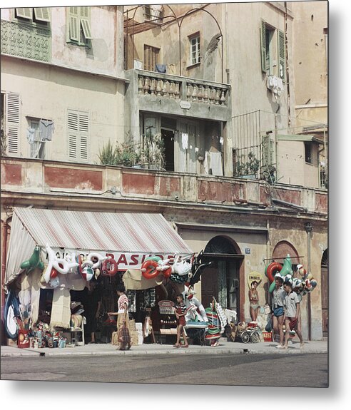 1957 Metal Print featuring the photograph Menton by Slim Aarons