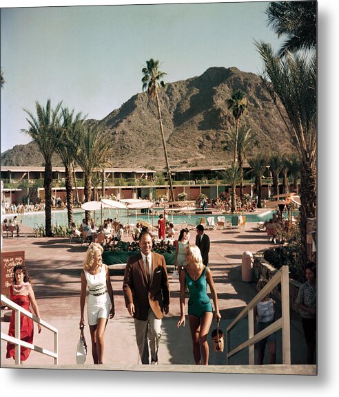 People Metal Print featuring the photograph Mountain Shadows Resort by Slim Aarons