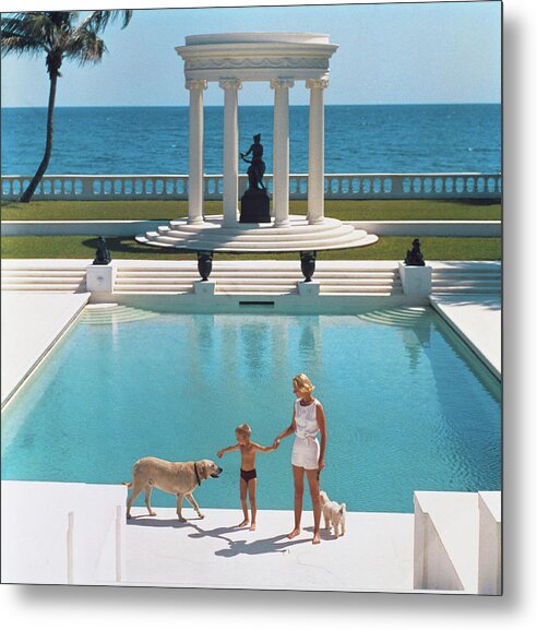 Summer Metal Print featuring the photograph Nice Pool by Slim Aarons