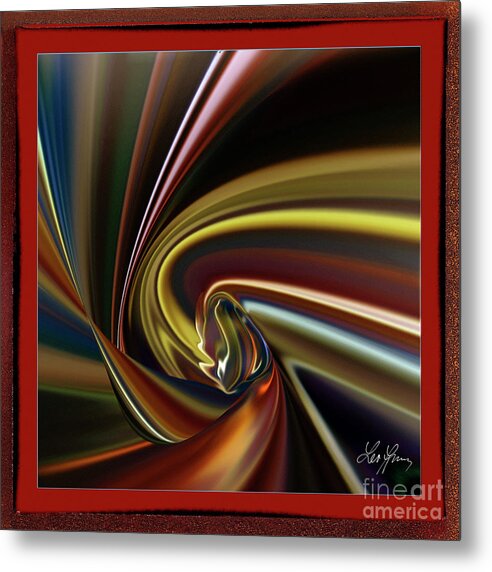 Note Metal Print featuring the digital art Note In The Diary Of Love by Leo Symon