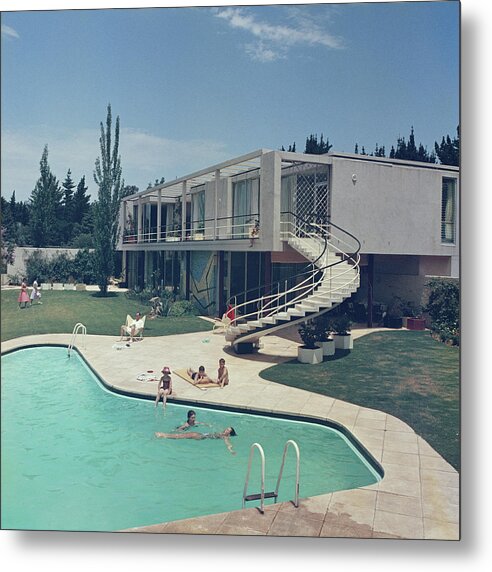 People Metal Print featuring the photograph South Africa Swimming Pool by Slim Aarons