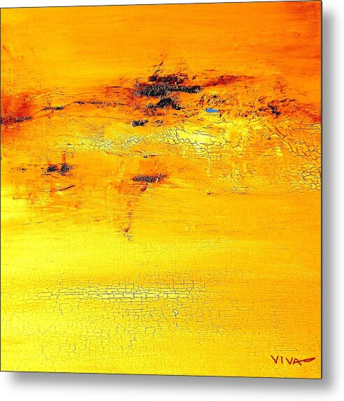 Desert Metal Print featuring the painting Desert Storm by VIVA Anderson