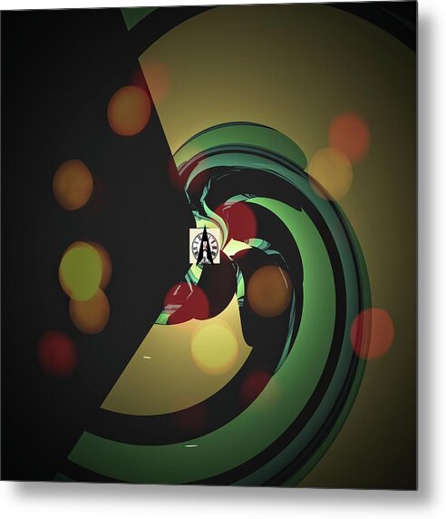 Digital Art #abstrract Design #unique Art #handmade#advanced Art #photomanipulation #abstract Art #creativity#imagination#happy New Year Metal Print featuring the mixed media Happy New 2022 by Aleksandrs Drozdovs