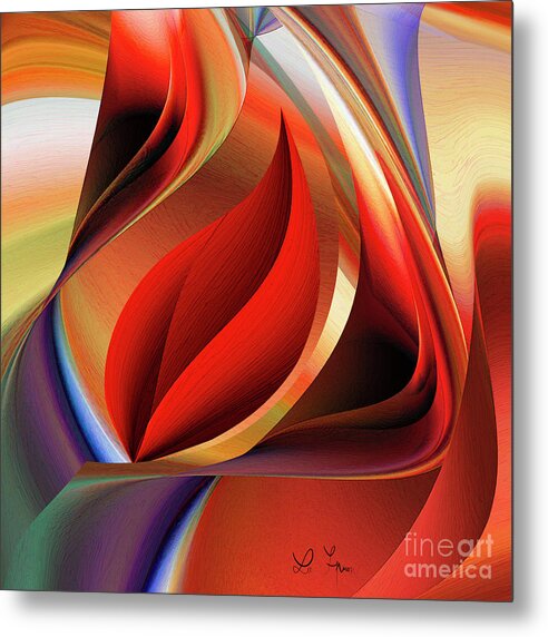 Happ Metal Print featuring the digital art I Was Happy For A While by Leo Symon