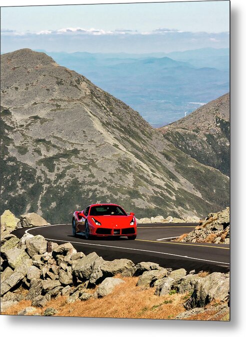 Ferrari Metal Print featuring the photograph Ferrari 3528 by Dan Beauvais